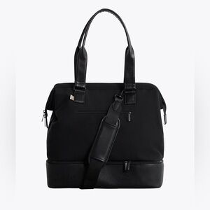 BEIS Convertible Mini Weekender in Black NWT